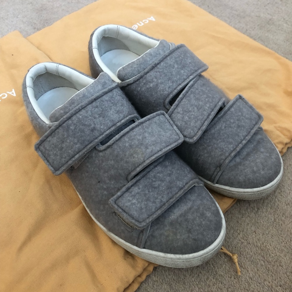 Acne Studios Wool Leather Sneakers sz 37